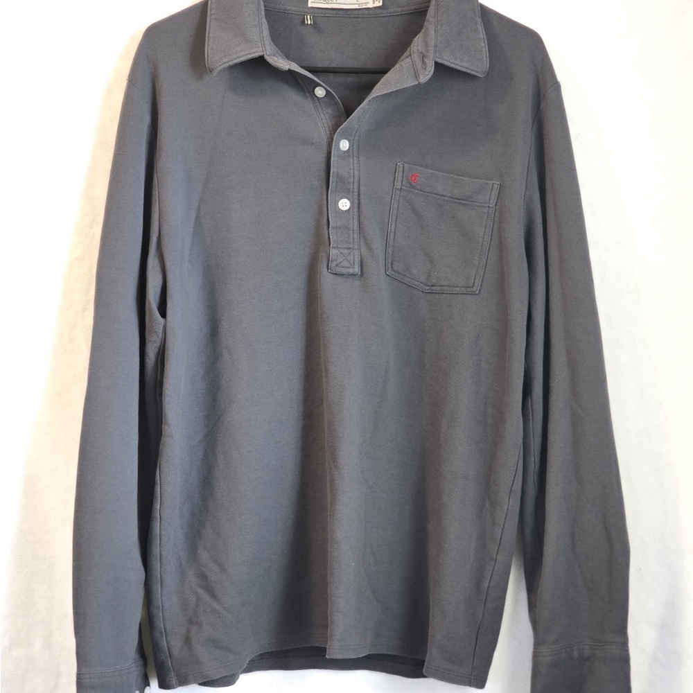 Criquet Men's Gray Long Sleeve Shirt